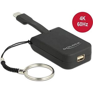 Adapter USB Delock USB-C - DisplayPort Mini Czarny  (63939)