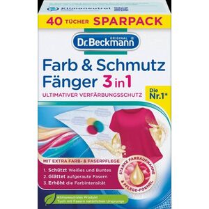 Dr. Beckmann Dr.Beckmann Chusteczki Wyłapujące Kolor i Brud 3w1 40 szt.