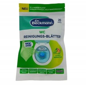 Dr. Beckmann (DE) Dr.Beckmann Listki do czyszczenia WC Cytrusowe, 20 sztuk (PRODUKT Z NIEMIEC)