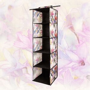 Κρεμαστός οργανωτής με 5 ράφια 30x30x120cm Floral Beauty 8000303311270