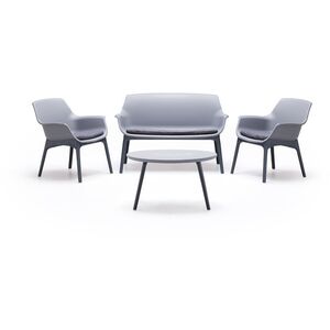 Σετ επίπλων κήπου Luxor Lounge Set ανοιχτό γκρι/γκρι 8003723990773
