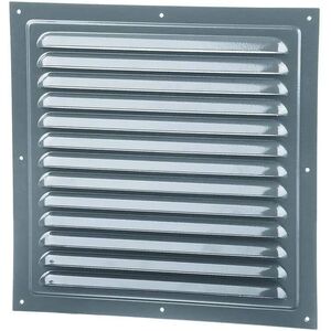 Γρίλια εξαερισμού VENTS MVM300S-P, με πλέγμα, εξωτερική, μεταλλική, γκρι χρώμα
