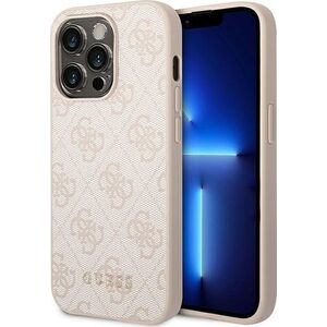 Guess Guess 4G Metal Gold Logo - Etui iPhone 14 Pro (różowy)