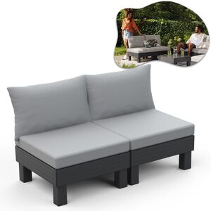 Διθέσιος καναπές Elements 2 Seater γκρι/ανοιχτό γκρι 8711245158037