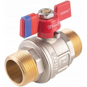 Ferro KFPN1 ΒΑΛΒΙΔΑ ΣΦΑΙΡΙΚΗ ΝΕΡΟΥ ΠΕΤΑΛΟΥΔΑ 1/2'' WKR-WKR, F-POWER// ZKW-15-NN-M-FER-POWER