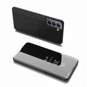 Θήκη Clear View Case με καπάκι Samsung Galaxy S22+ (S22 Plus) μαύρο