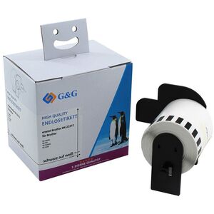 G&G Συνεχής Ετικέτα 62 mm x 15,24 λευκό - Συμβατό με Brother DK-22212