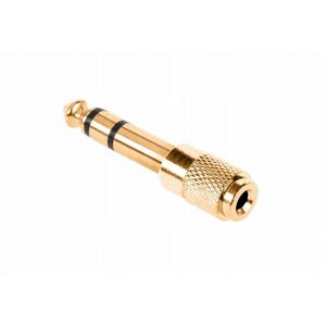Σύνδεσμος Jack 6.3/3.5 χρυσό-μέταλλο