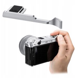 Grip Holder Stabilizator Uchwyt Na Kciuk Palec Do Fuji Fujifilm X-m5 / Xm5 / Ta-xm5 Srebrny