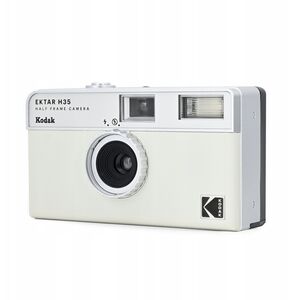 Kodak Ektar Aparat Analogowy Na Film Klisze 35mm / 2 Zdjęcia Na Klatkę / H35 / Biało-szary