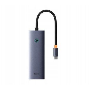 HUB USB Baseus Hub 4w1 Baseus UltraJoy USB-C σε 3x USB 3.0 + RJ45 (γκρι)