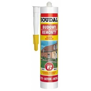 Soudal Silikon budowlany o utwardzaniu neutralnym 310ml bezbarwny