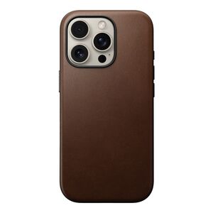 Nomad Nomad Μοντέρνα Δερμάτινη Θήκη, καφέ - iPhone 16 Pro