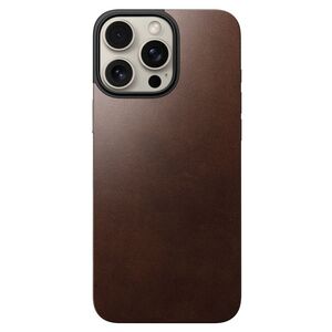 NOMAD Magnetic Horween Leather Back Brown | iPhone 16 Pro Max