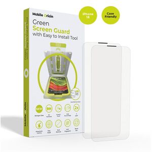 MOBILE ORIGIN Προστατευτικό Οθόνης Szkło iPhone 16 με εύχρηστο εφαρμογέα 2τμχ.