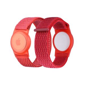 Nylonowe etui ochronne z czerwonym paskiem do Apple Airtag