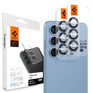 ΠΡΟΣΤΑΤΕΥΤΙΚΟ ΚΑΜΕΡΑΣ Spigen OPTIK PRO GLAS.TR ”EZ FIT” HD CAMERA PROTECTOR 2-PACK GALAXY S25+ PLUS BLACK