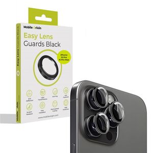 Προστατευτικά φακών Mobile Origin Easy, μαύρο - iPhone 15 Pro / 15 Pro Max