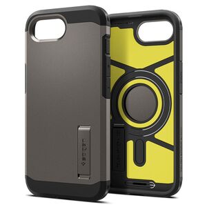 Θήκη Spigen Tough Armor με MagSafe για iPhone SE 4 (2025) με βάση στήριξης - γκρι