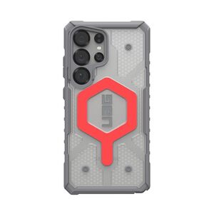 UAG Pathfinder Clear Magnet Bundle - προστατευτική θήκη για το Samsung Galaxy S25 Ultra 5G με ενσωματωμένη μαγνητική μονάδα και λουράκι καρπού για το τηλέφωνο (active lava)