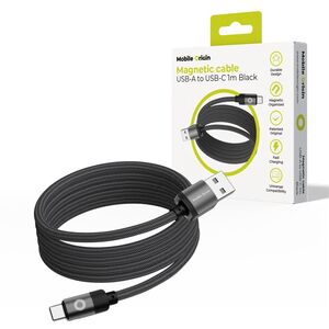 Καλώδιο USB Mobile Origin USB-A - USB-C 1 m Μαύρο (MC2-USBA-1M-BLK)