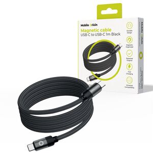 Καλώδιο USB Mobile Origin USB-C - USB-C 1 m Μαύρο (MC2-USBC-1M-BLK)