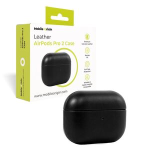 Θήκη Δερμάτινη Mobile Origin, μαύρη - AirPods Pro 2