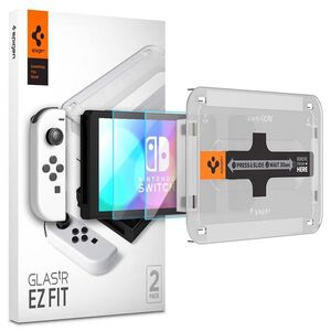 Spigen σκληρυμένο γυαλί για Nintendo Switch OLED 2τμχ.