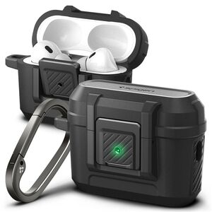Spigen Spigen Lock Fit - Ανθεκτική θήκη για Apple Airpods Pro 1 / 2 (Czarny)