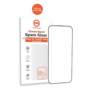 MOBILE ORIGIN Προστατευτικό γυαλί με εφαρμοστή για iPhone 15 Pro Max