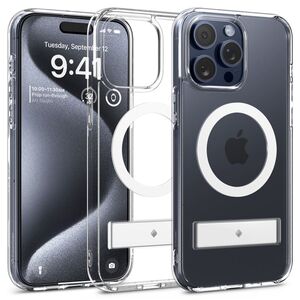 Spigen Spigen Caseology Capella MagSafe Kickstand, clear white - iPhone 15 Pro Max