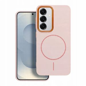 Θήκη FRAME MAG COVER συμβατή με MagSafe για SAMSUNG S25 ULTRA ροζ πούδρας