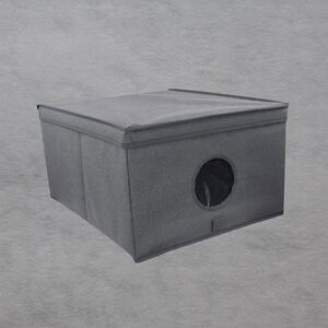 Πτυσσόμενο κουτί μέγεθος L 50x40x25cm Γκρι 8000303317364