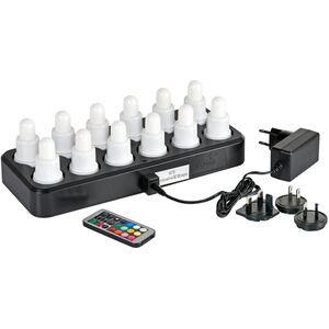 LED κερί, Duni, 7cm, Ø4cm, ζεστό λευκό, 13 ώρες, σετ 12 τεμ.