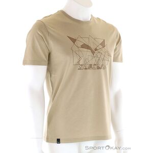 Μπλούζα Eagle γεωμετρική-quicksand-50 (L) SALEWA