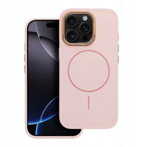Θήκη FRAME MAG COVER συμβατή με MagSafe για IPHONE 16 PRO σε πουδρέ ροζ
