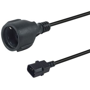 Equip Netzkabel Anschl. C14 -> CEE7/3 0.25m schwarz