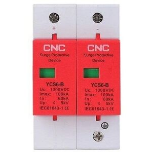 CNC CNC DC περιοριστής υπέρτασης, 2P, κατηγορία B, 60-1000kA, 1000VDC 13784120 6942108715124
