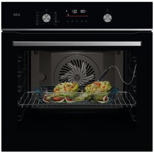 Μαύρος φούρνος με καταλυτικούς τοίχους AEG OS6CB531AB