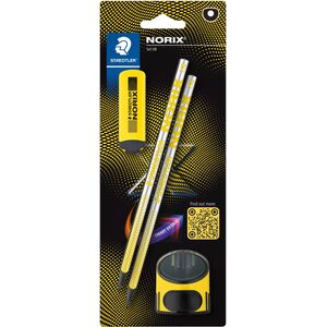 STAEDTLER Μολύβι Norix HB σετ κίτρινη συσκευασία (4)