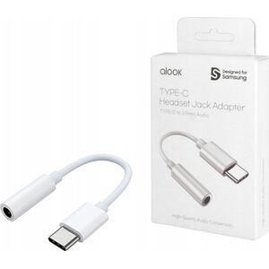 Adapter USB Samsung GP-TGU022MV USB-C - Jack 3.5mm Biały  (GP-TGU022MVAWW)