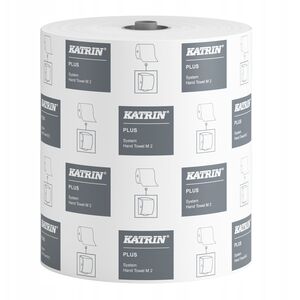 Katrin Plus System Medium - Ręcznik w roli, 2-warstwowy, celuloza, 150 m, biały - 6 rolek