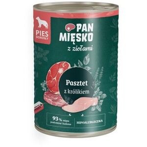 Pan Mięsko Pasztet z królikiem i ziołami karma mokra dla psa 400g