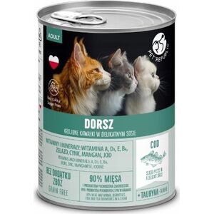Pet Republic PETREPUBLIC Kawałki w sosie z dorszem - Karma mokra dla kota - 400g