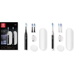 Oclean X Pro 20 S Duo Set ηλεκτρικές οδοντόβουρτσες για δύο, λευκή και μαύρη