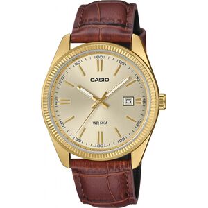 Zegarek Casio Zegarek męski Casio MTP-1302PGL-9AVEF brązowy