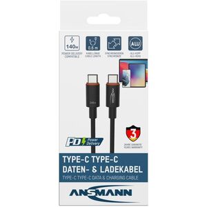 Kabel Ansmann USBCC 140W 60 cm antracyt