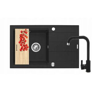 Zlew. SPARTA PLUS LUX (78x48) volcano + bateria SILVIO