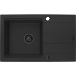 Zlew SPARTA PLUS LUX (78X48) 1B 1D, volcano Black Edition