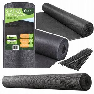 Siatka Cieniująca Na Ogrodzenie Płot Maskująca Szara 1.5M 10M 140g/m²